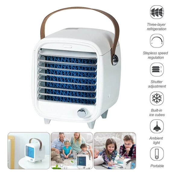 BLAUX Classic Small Portable Air Conditioner USB Desktop Air Cooler - Picture 2 of 16